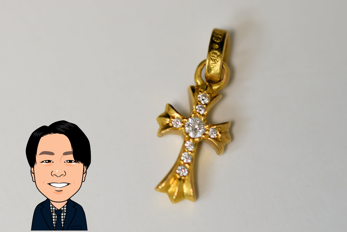CHROME HEARTS 【クロムハーツ】 ベビーファット クロスチャーム 画像1