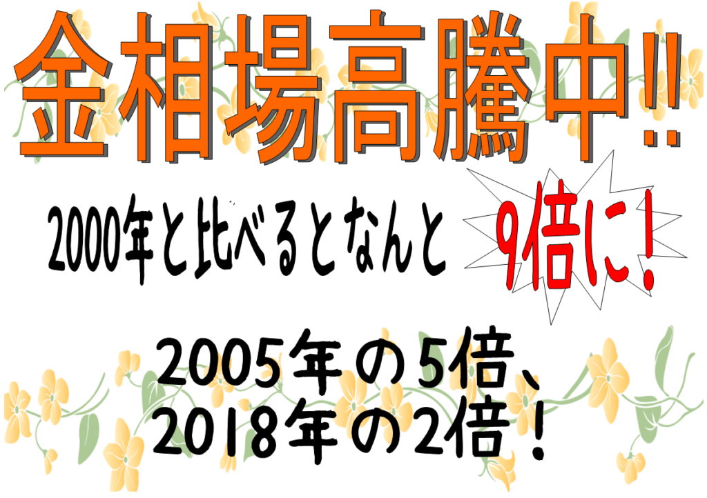 ★金相場高騰中★