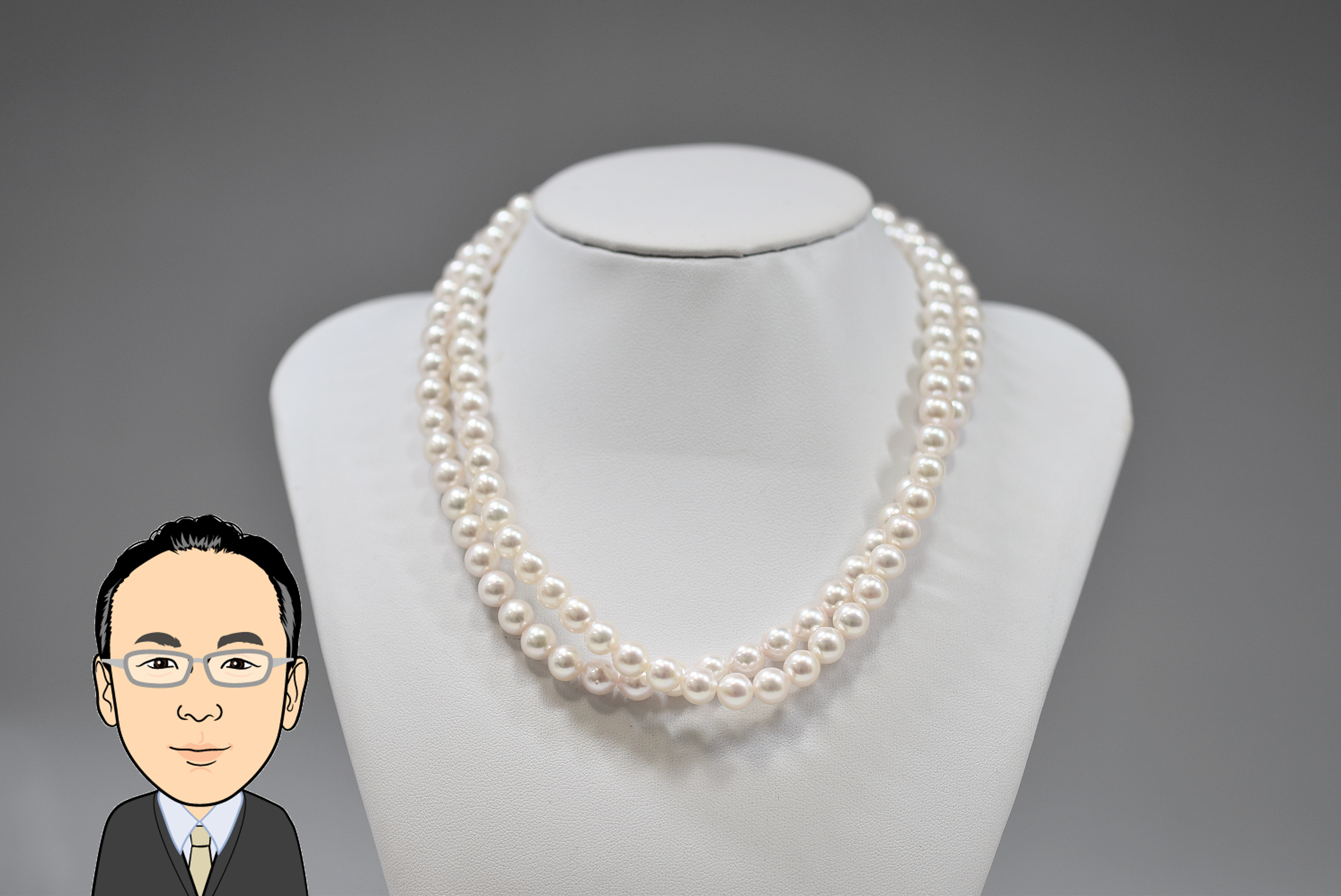 シルバー留具 パール 真珠 ネックレス 画像1