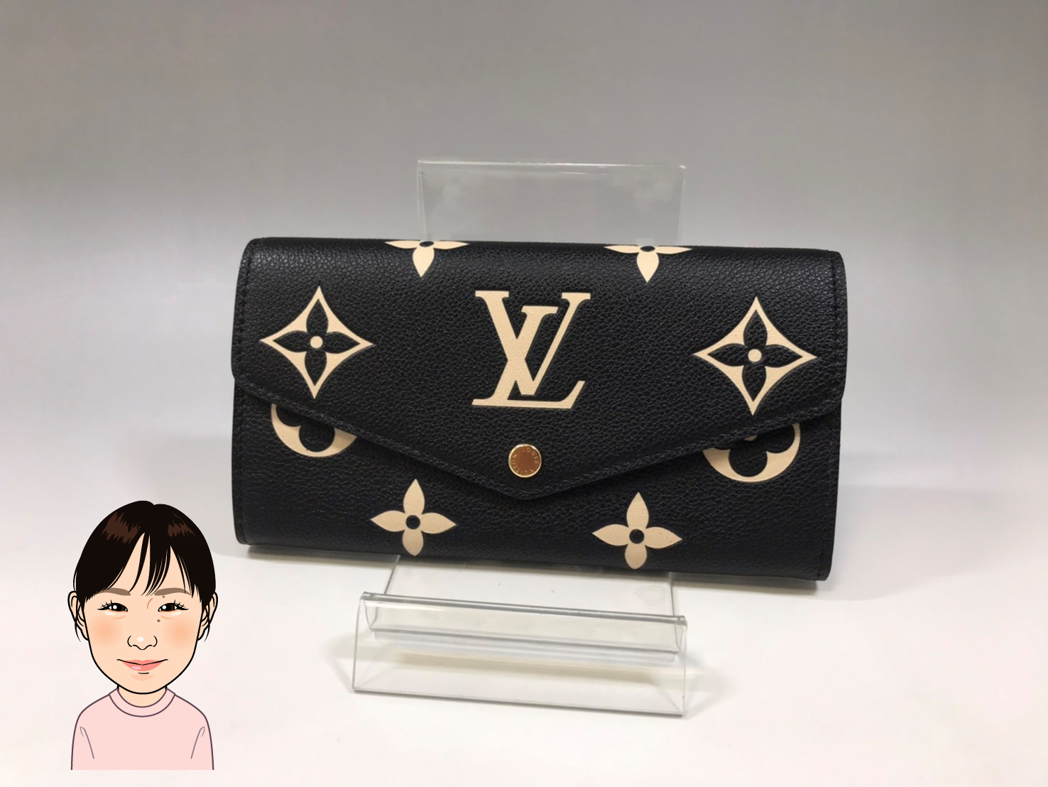 LOUIS VUITTON 【ルイヴィトン】 モノグラムアンプラント ポルトフォイユ・サラ M80496 画像1