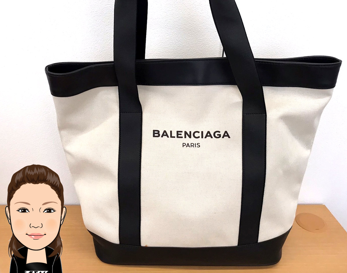 BALENCIAGA【バレンシアガ】ネイビートート トートバッグ 画像1