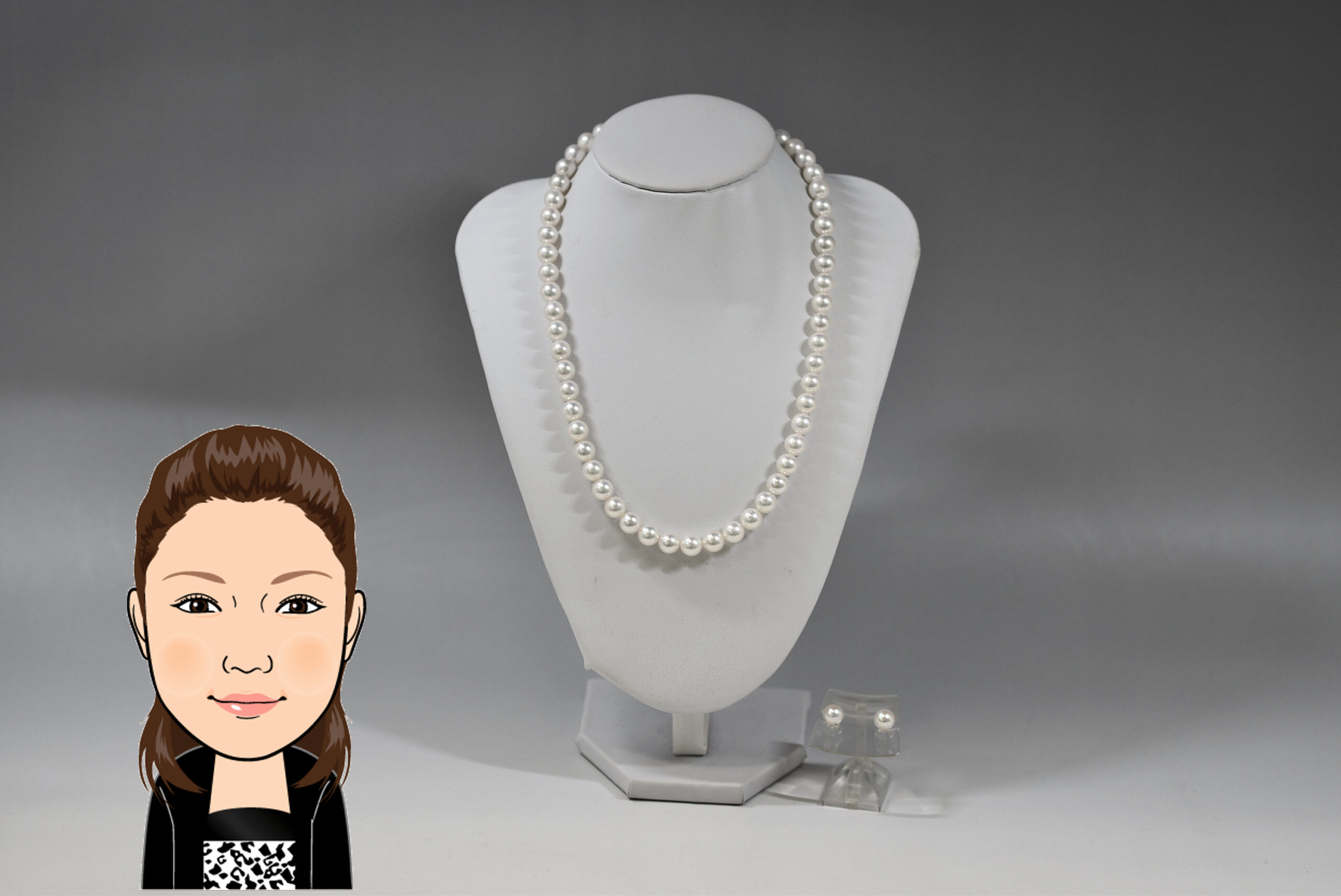 パール 花珠真珠 ネックレス ピアス 画像1