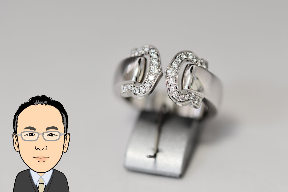 Cartier 【カルティエ】 K18WG ホワイトゴールド ブークルセ 指輪 画像1