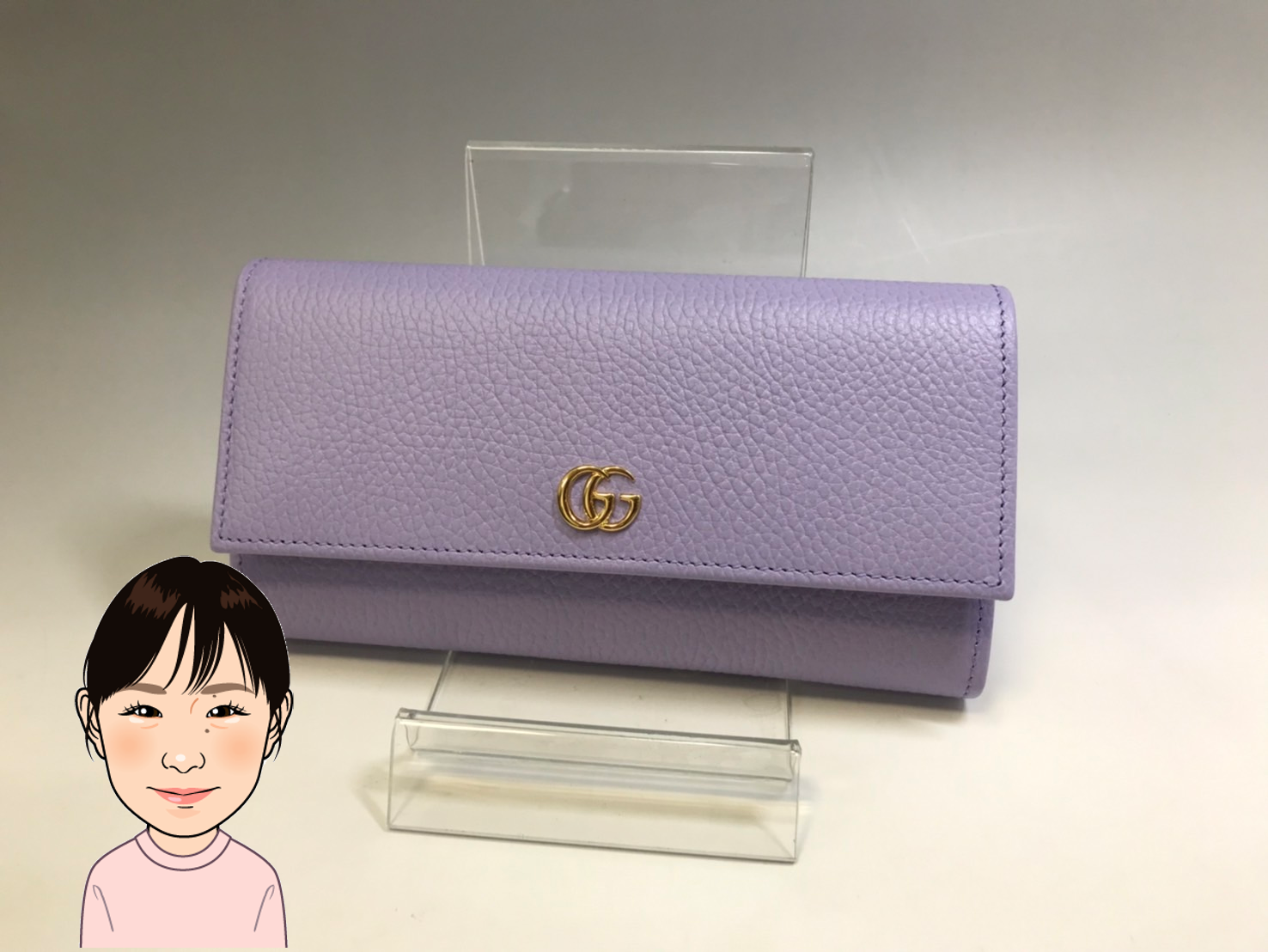 GUCCI 【グッチ】 GGマーモント 長財布 画像1