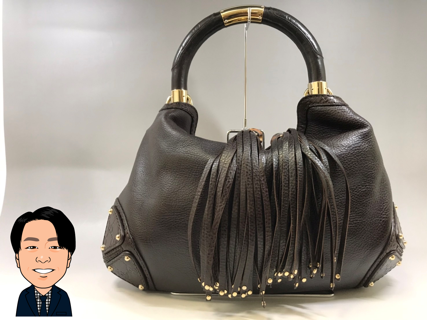 GUCCI 【グッチ】 インディ ハンドバッグ 画像1