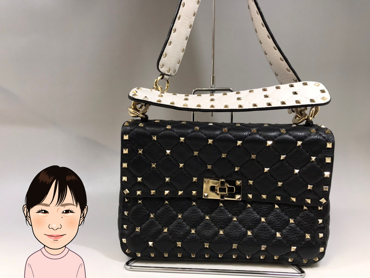VALENTINE 【ヴァレンティノ】 スタッズ付きショルダーバッグ 画像1