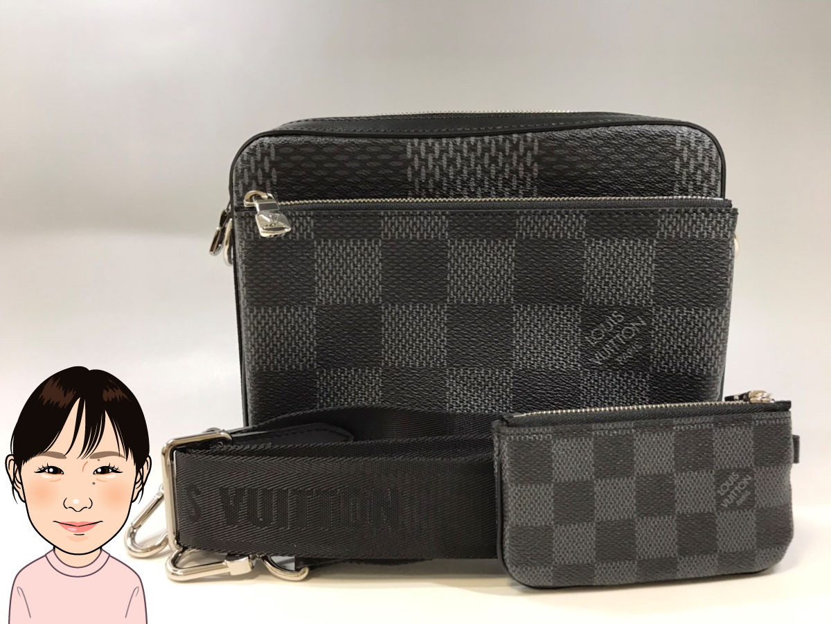 LOUIS VUITTON 【ルイヴィトン】 ダミエ・グラフィット トリオメッセンジャー N50017 画像1