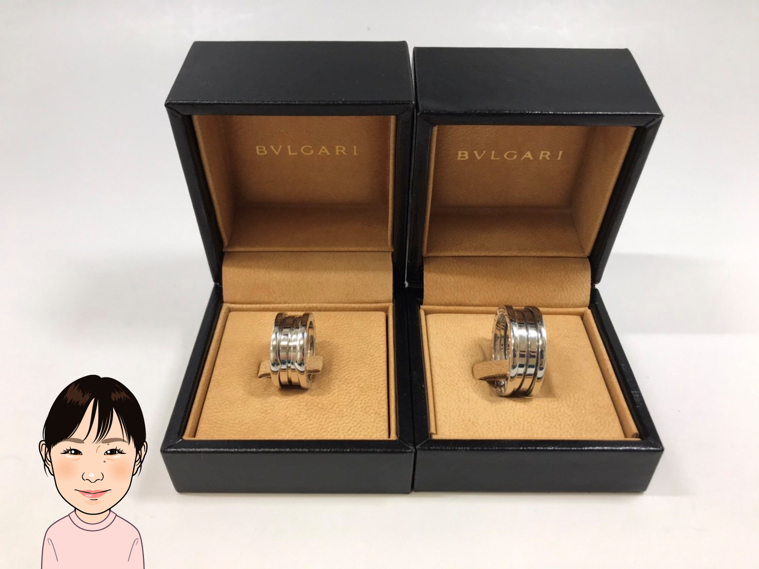 BULGARI 【ブルガリ】 K18WG B-ZERO1ビーゼロワン リング 画像1