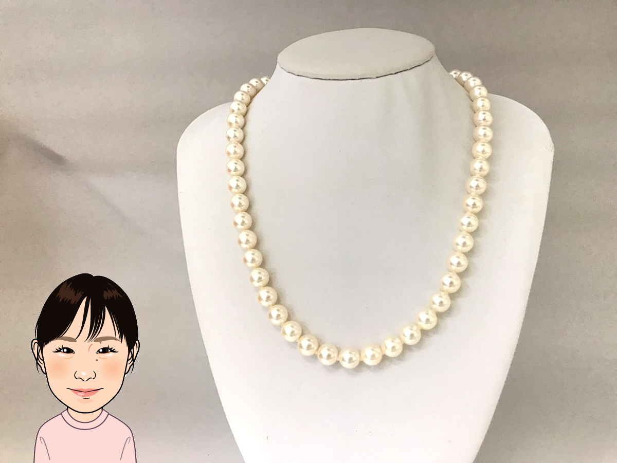 SV留め具 アコヤパール ネックレス 真珠 画像1