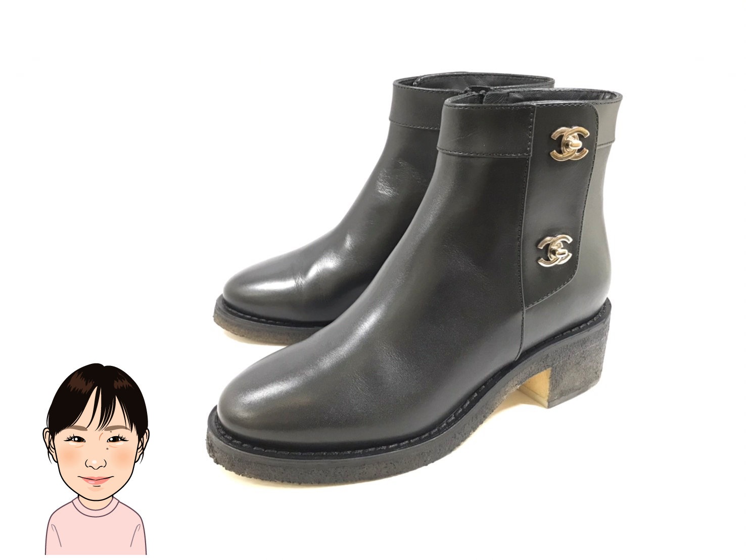 CHANEL 【シャネル】 ココマーク ブーツ 画像1