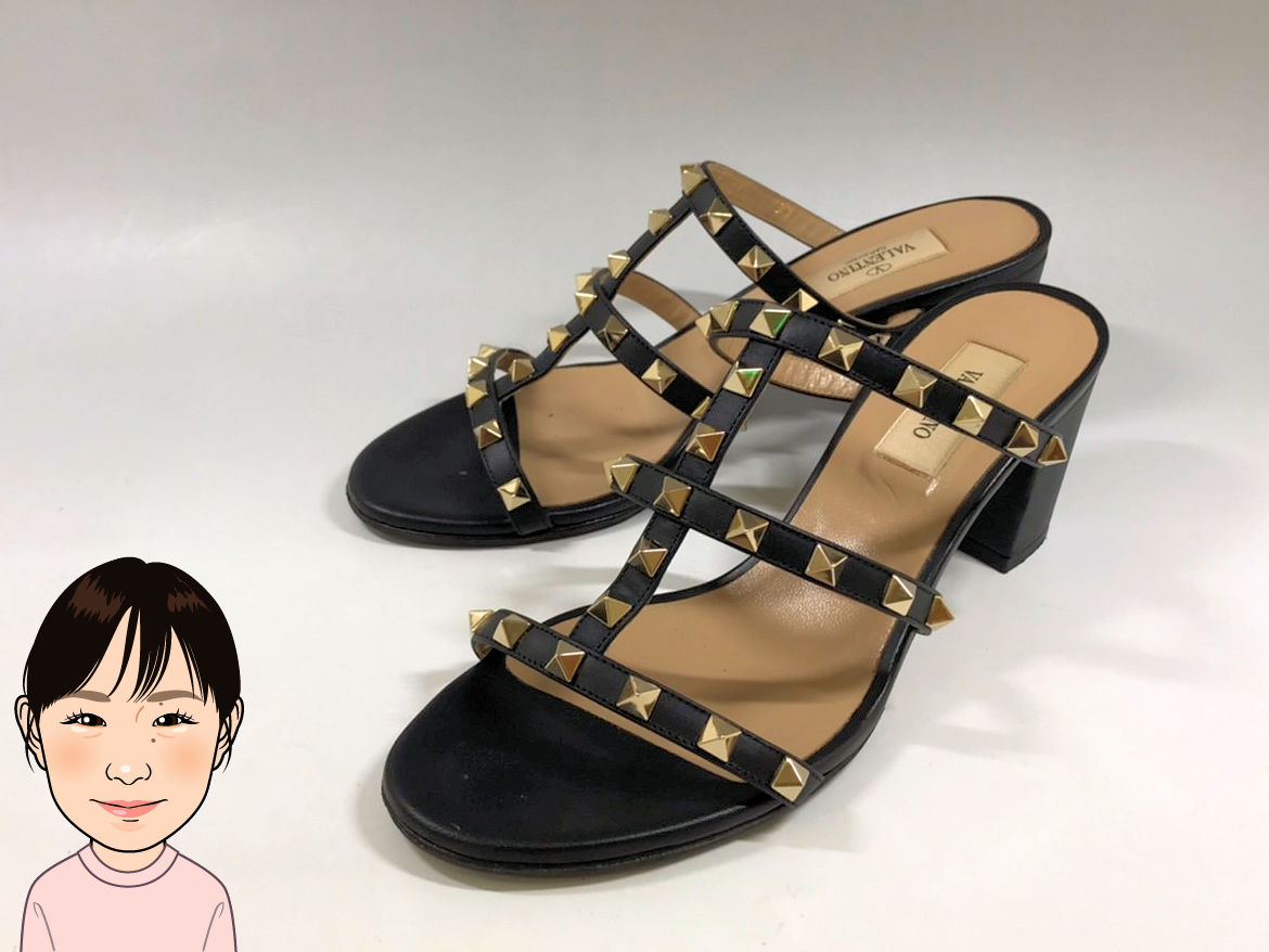Valentino 【ヴァレンティノ】 スタッズ付き サンダル 画像1