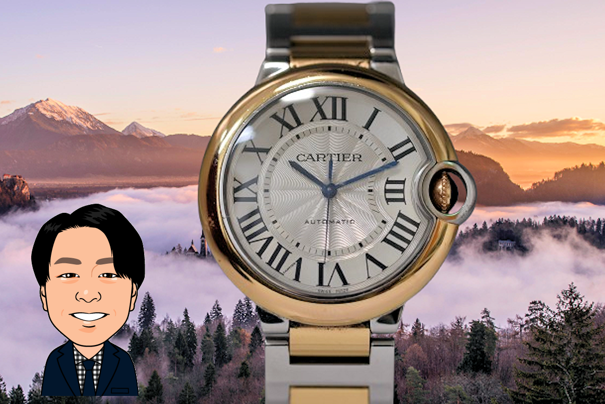 Cartier 【カルティエ】 バロンブルー36㎜ ピンクゴールド コンビ 画像1