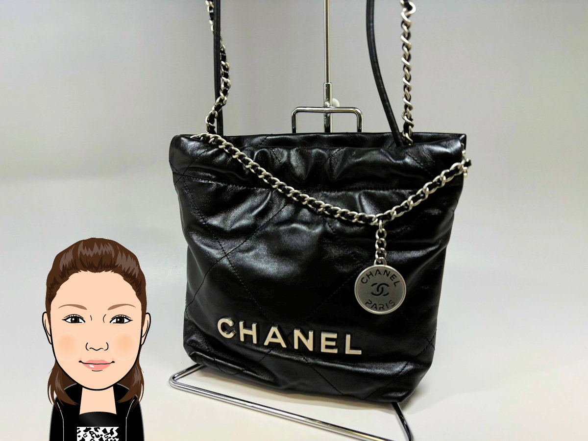 CHANEL 【シャネル】 ラムスキン シャネル22ミニ チェーンショルダーバッグ 画像1