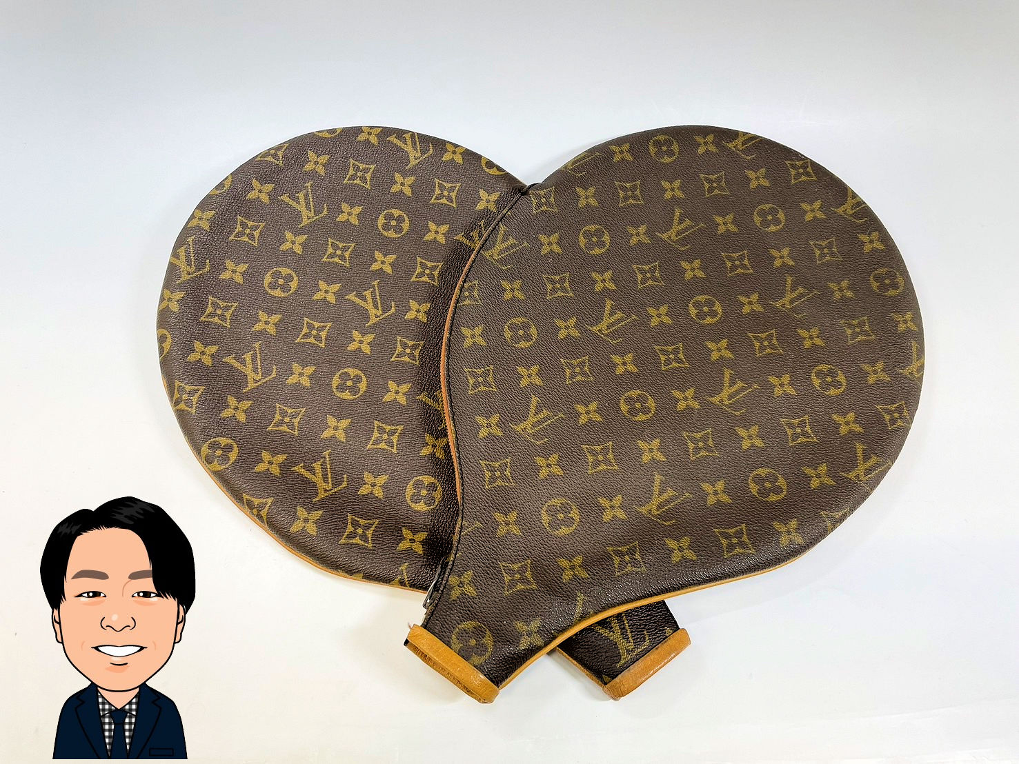 LOUIS VUITTON 【ルイヴィトン】 モノグラム テニスラケットカバー 画像1