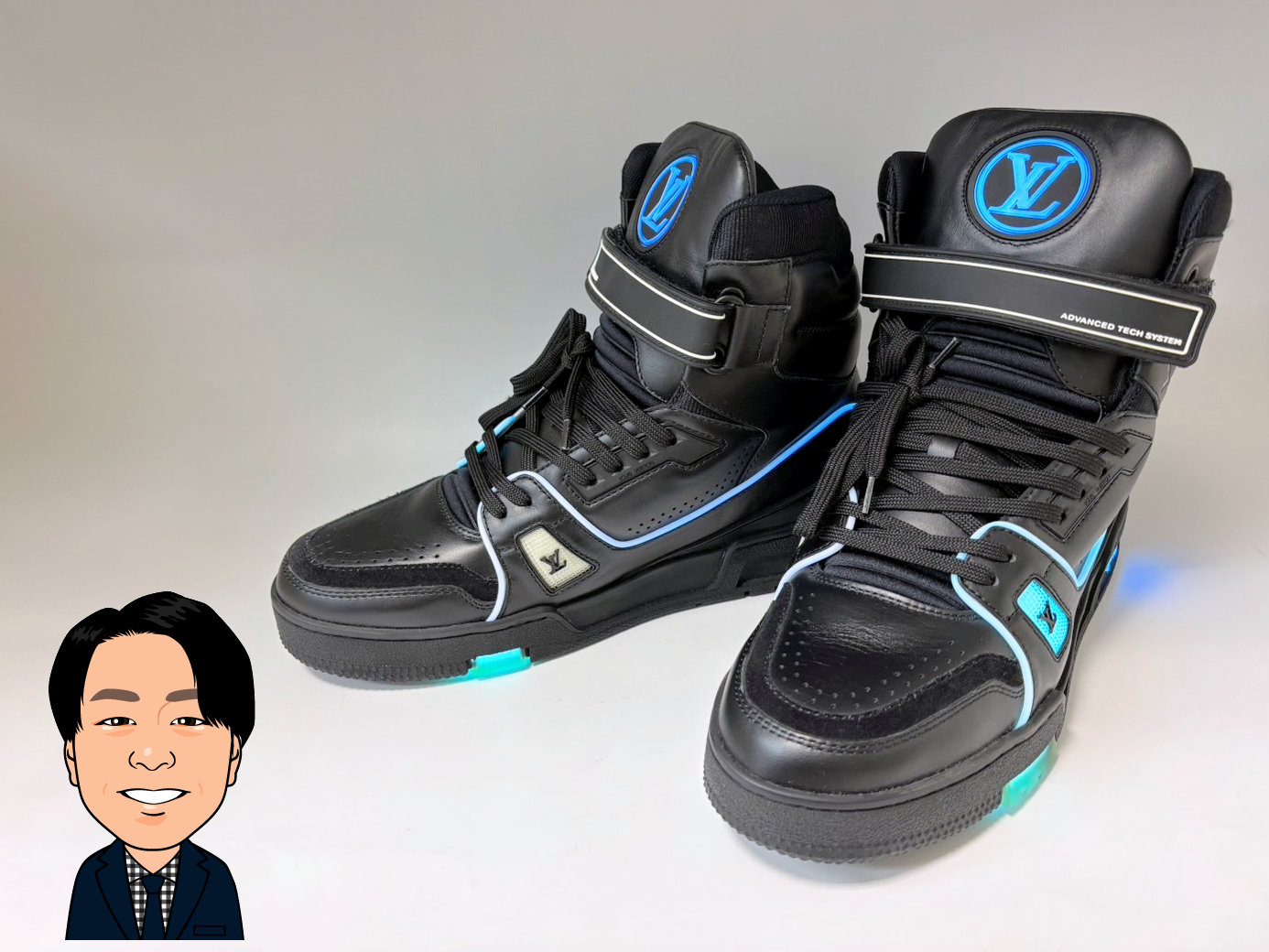 LOUIS VUITTON 【ルイヴィトン】 LVトレイナー ハイカットスニーカー X408 画像1
