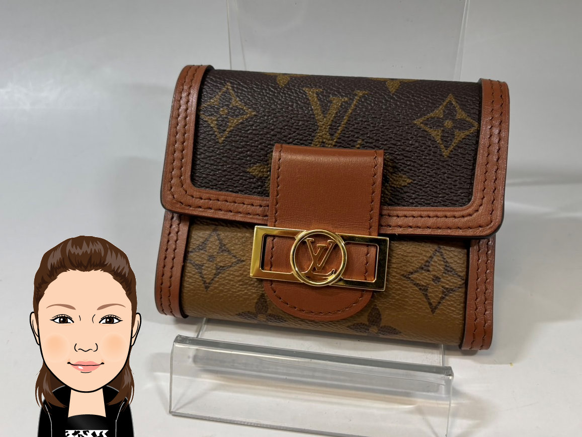 LOUIS VUITTON 【ルイヴィトン】 モノグラム･リバース ポルトフォイユ･ドフィーヌコンパクト 財布 M68725 画像1