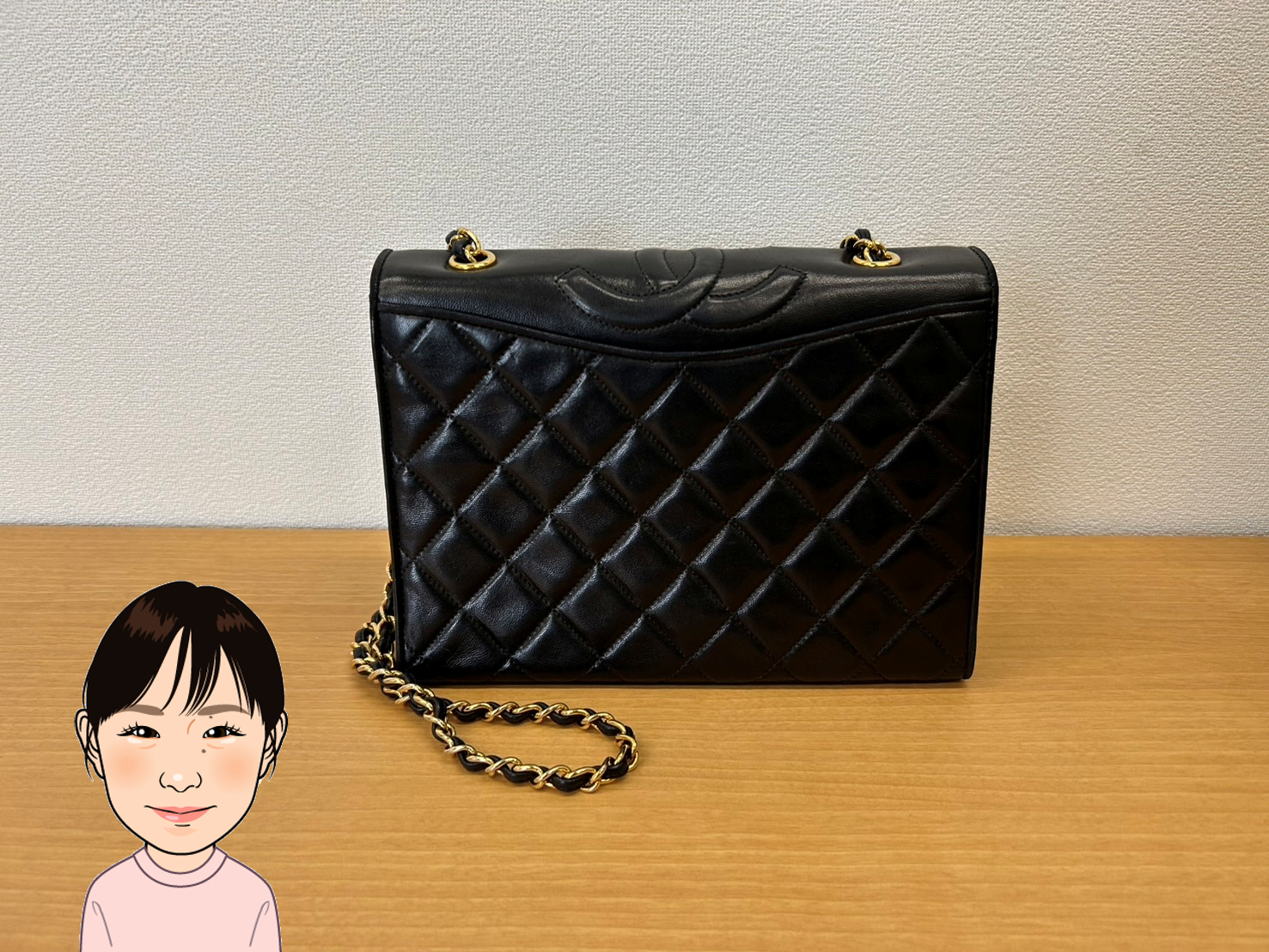CHANEL 【シャネル】 ラムスキン チェーンショルダーバッグ | i-Phone 