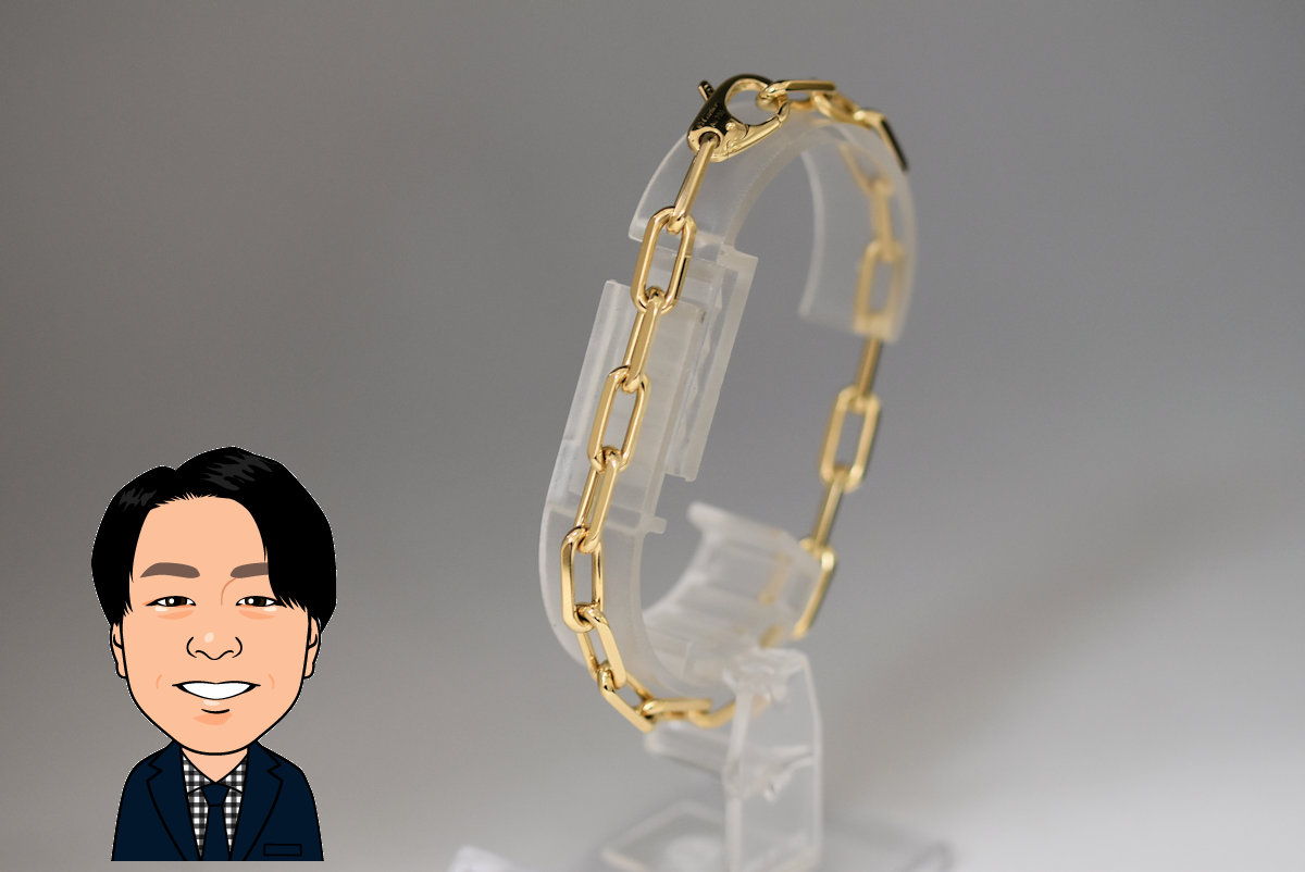 Cartier 【カルティエ】 K18 イエローゴールド サントス ブレスレット 画像1