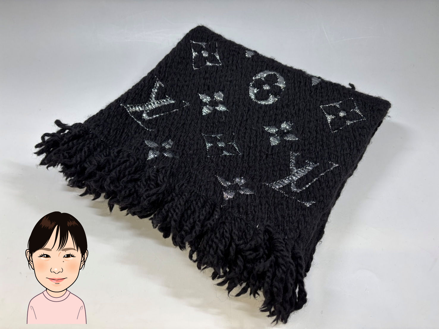 LOUIS VUITTON 【ルイヴィトン】　エシャルプ・ロゴマニア マフラー M75833 画像1