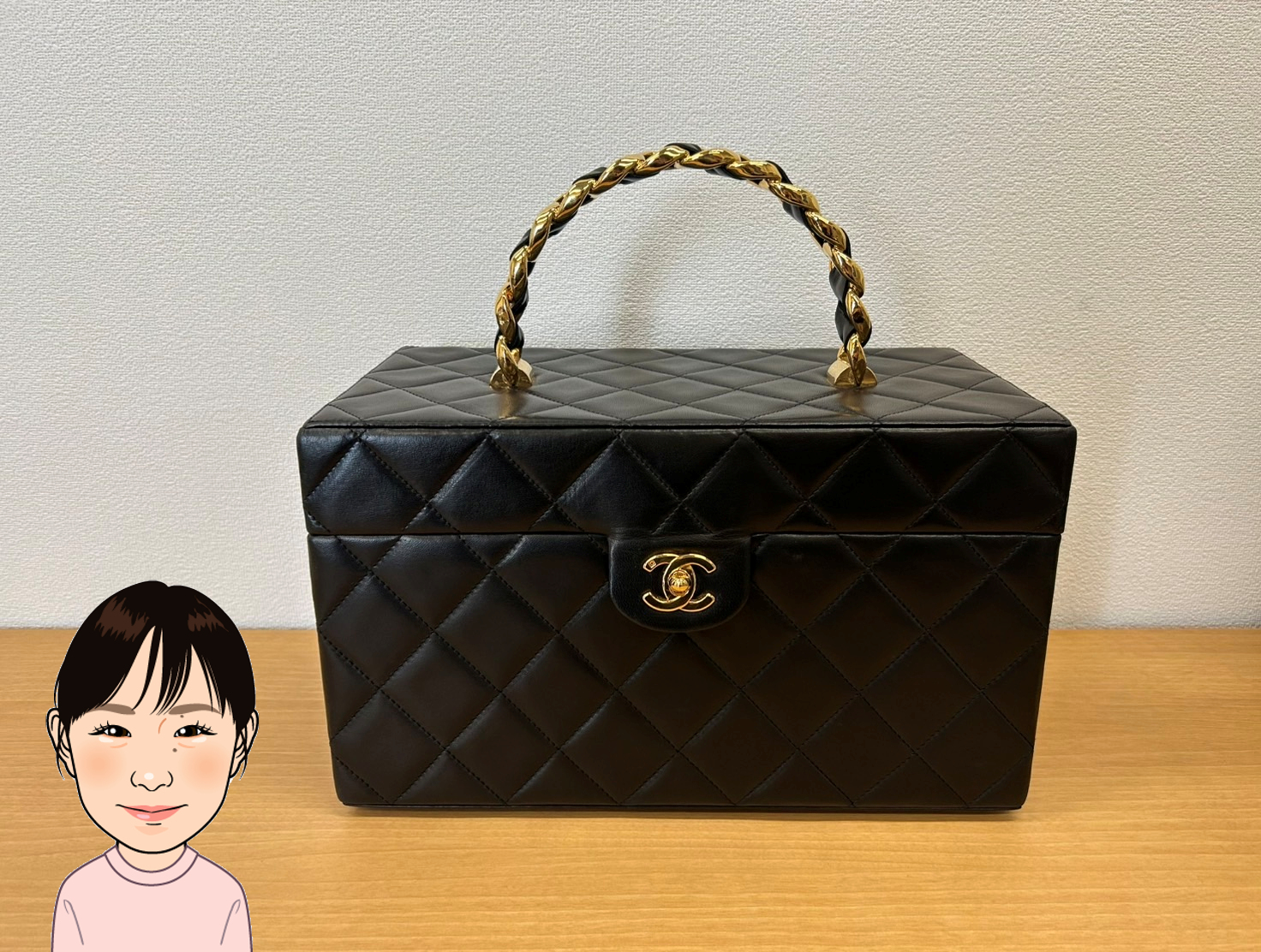 CHANEL 【シャネル】 ラムスキン バニティメイクボックス 画像1