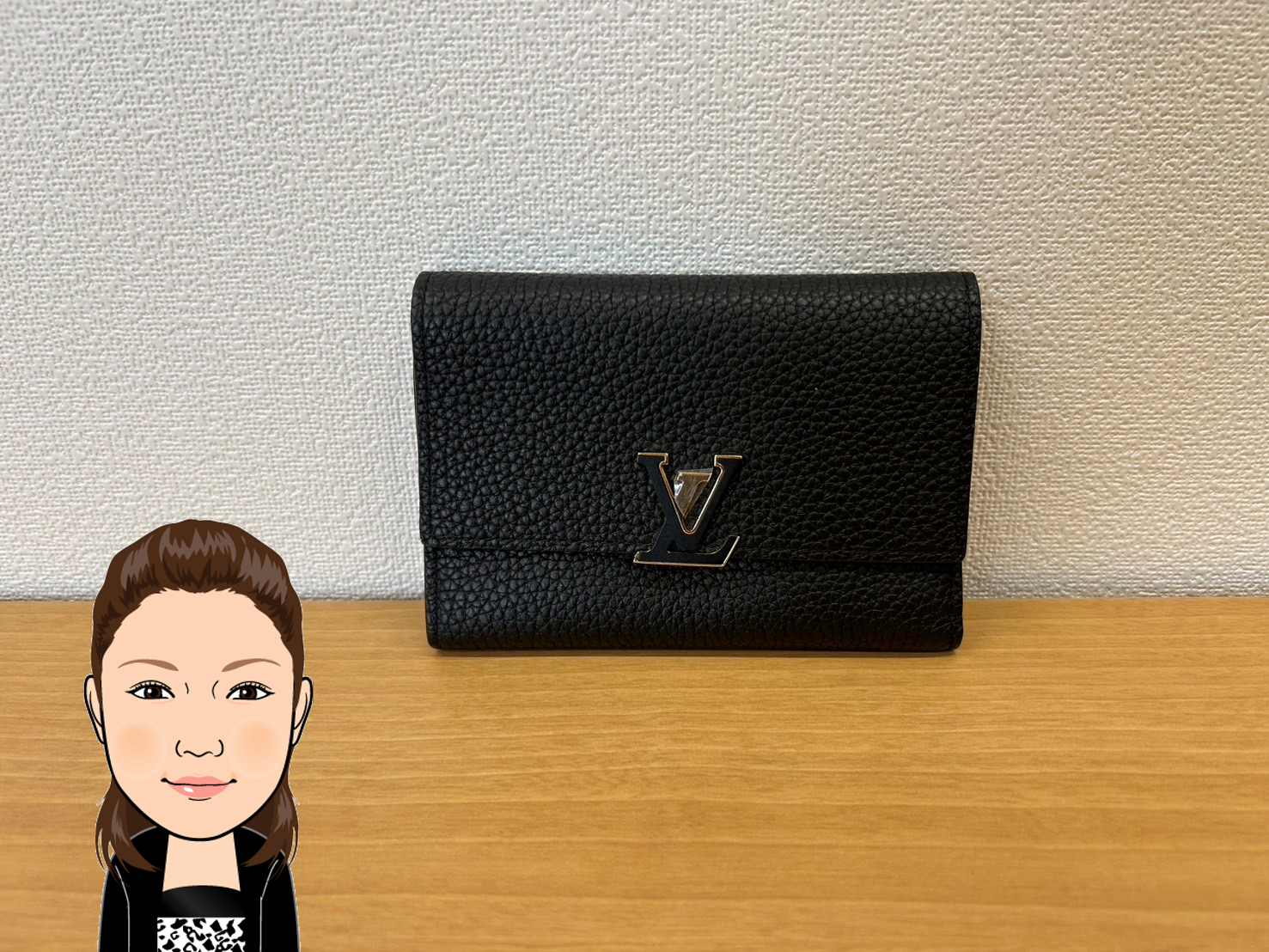 LOUIS VUITTON 【ルイヴィトン】 トリヨンレザー ポルトフォイユ･カプシーヌコンパクト M62157 画像1
