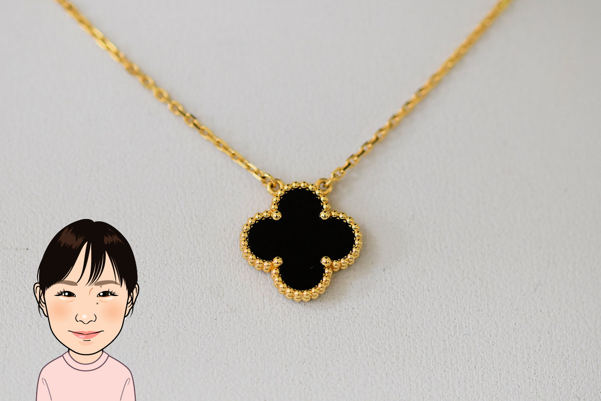 Van Cleef & Arpels【ヴァンクリーフ&アーペル】 ヴィンテージアルハンブラ オニキス 1P ネックレス 画像1