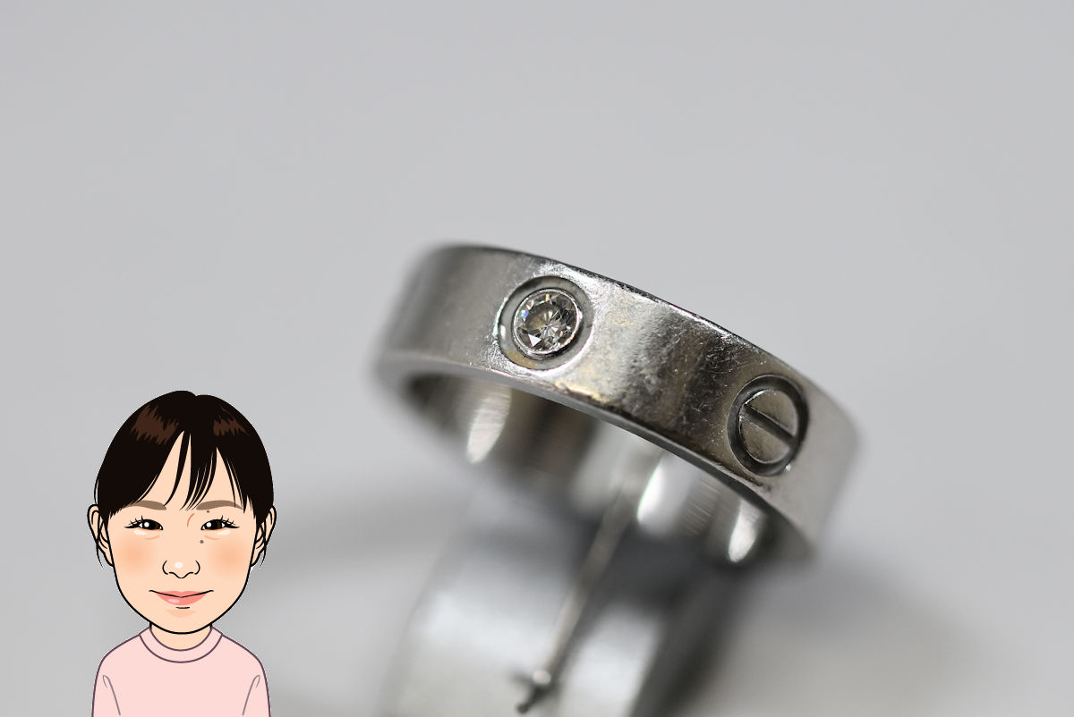 Cartier 【カルティエ】 Pt950 ラブリング 1PD 画像1