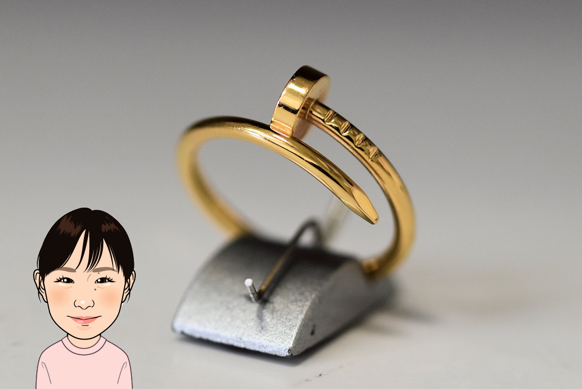 Cartier 【カルティエ】 K18PG ジュストアンクルリングSM 画像1
