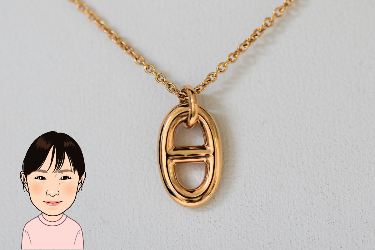 HERMES 【エルメス】K18PG シェーヌダンクルファランドール ネックレス 画像1