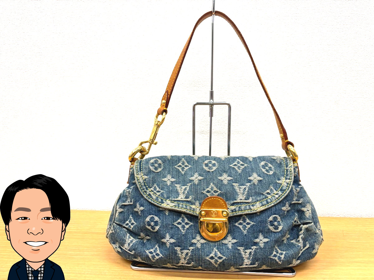LOUIS VUITTON 【ルイヴィトン】 モノグラム デニム ミニプリーティ ハンドバッグ M95050 画像1