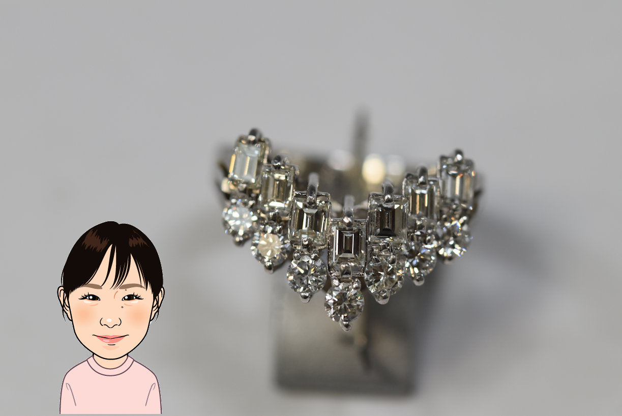 Pt900 【プラチナ】 ダイヤモンド 指輪 画像1