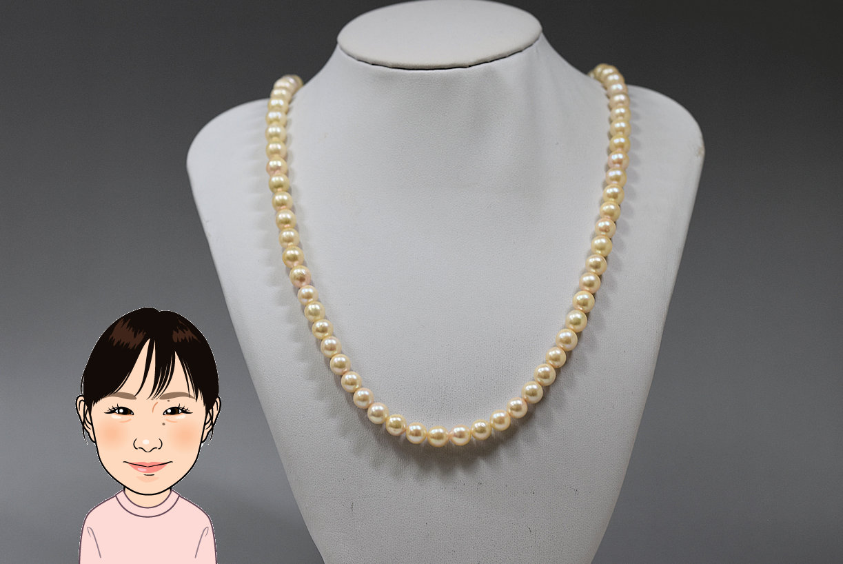 SV留め具 パール ネックレス 画像1