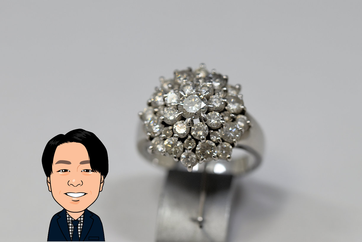Pt900 【プラチナ】 ダイヤモンド 指輪 画像1