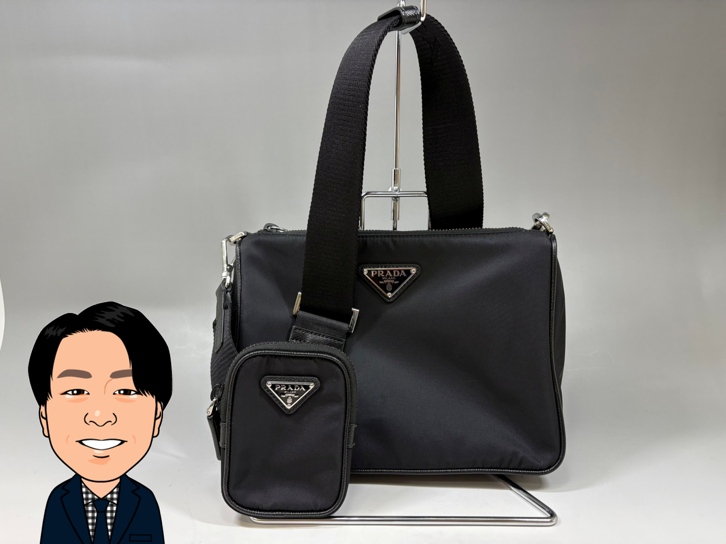 PRADA 【プラダ】 ナイロン ショルダーバッグ 画像1