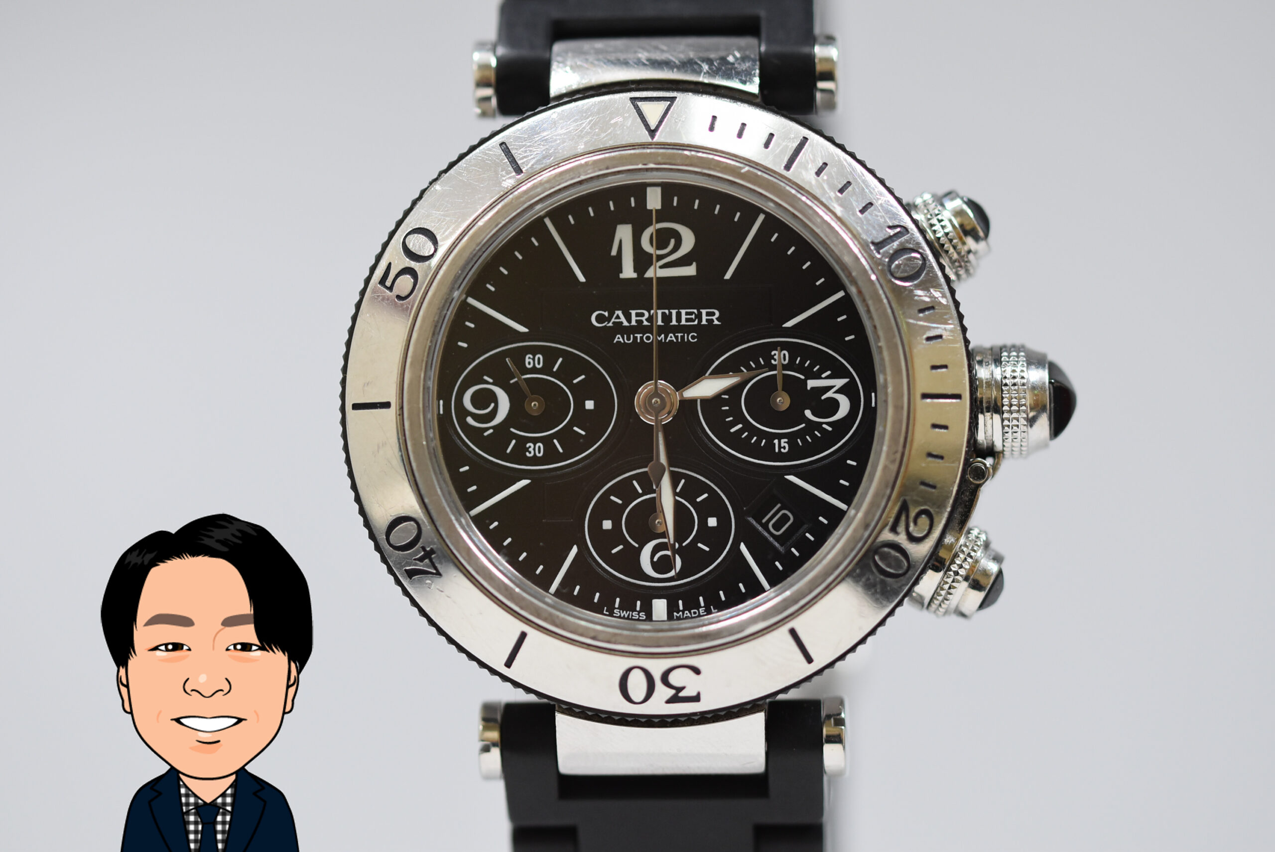 Cartier 【カルティエ】 パシャ シータイマー クロノグラフ W31088U2 画像1