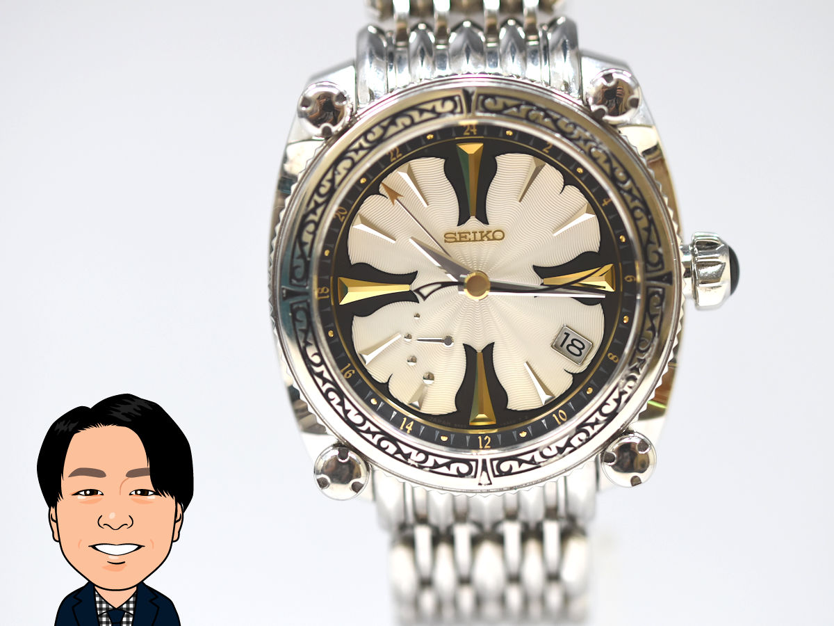 SEIKO 【セイコー】 ガランテ スプリングドライブGMT 5R66-0AV0 SBLA061 美女と野獣モデル 画像1