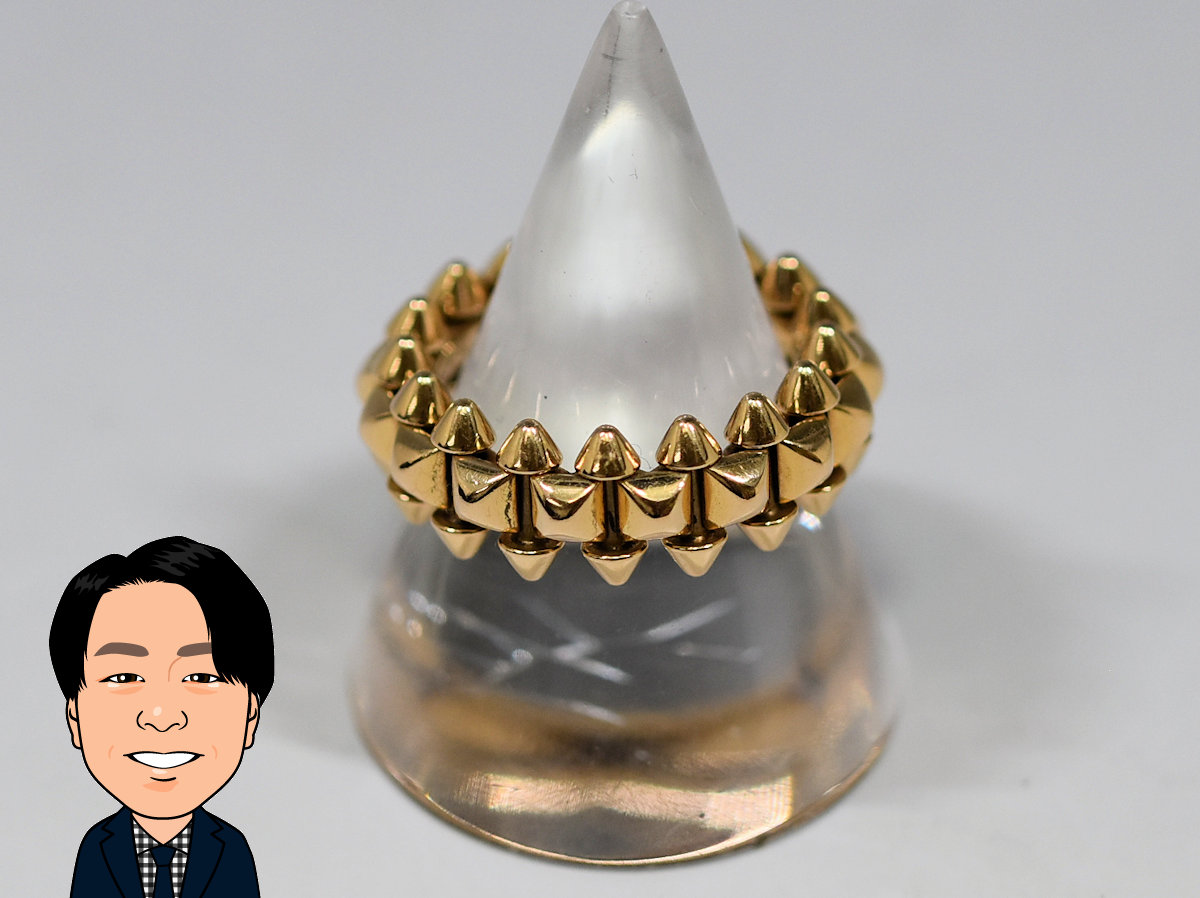 Cartier 【カルティエ】 イエローゴールド クラッシュドゥカルティエ 指輪 画像1