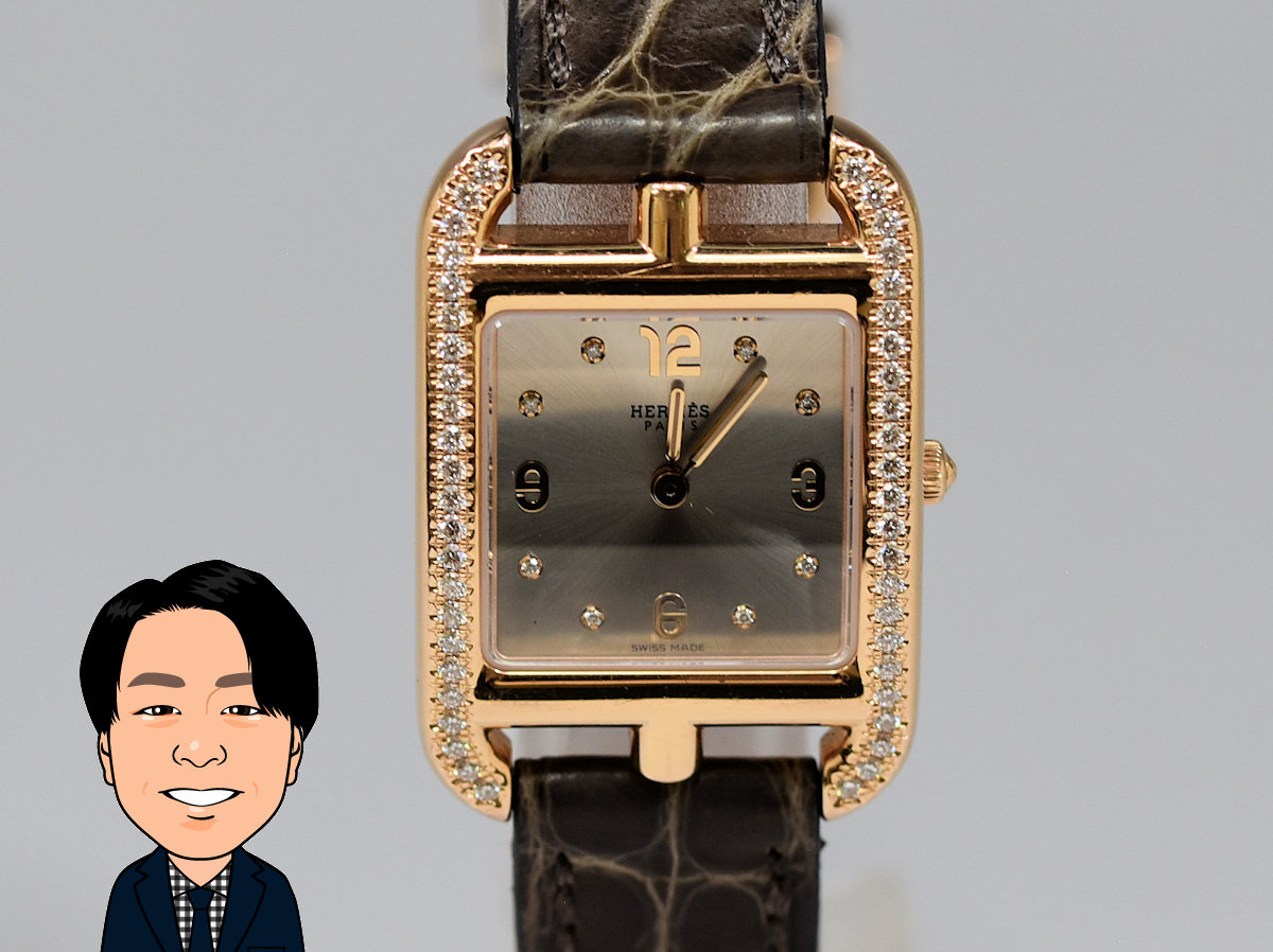 HERMES 【エルメス】 ケープコッド ピンクゴールド CC1.2740 レディース時計 画像1