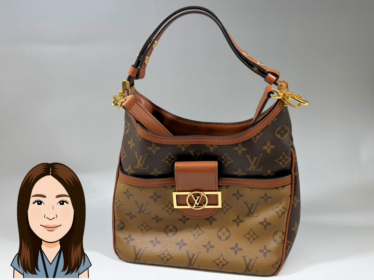 LOUIS VUITTON 【ルイヴィトン】 モノグラム・リバース ホーボー・ドフィーヌPM M45194 画像1