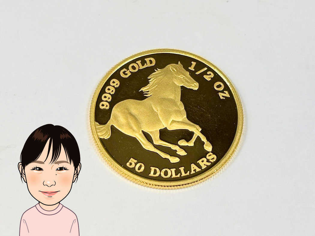 K24 純金 ツバルホース コイン 金貨 画像1