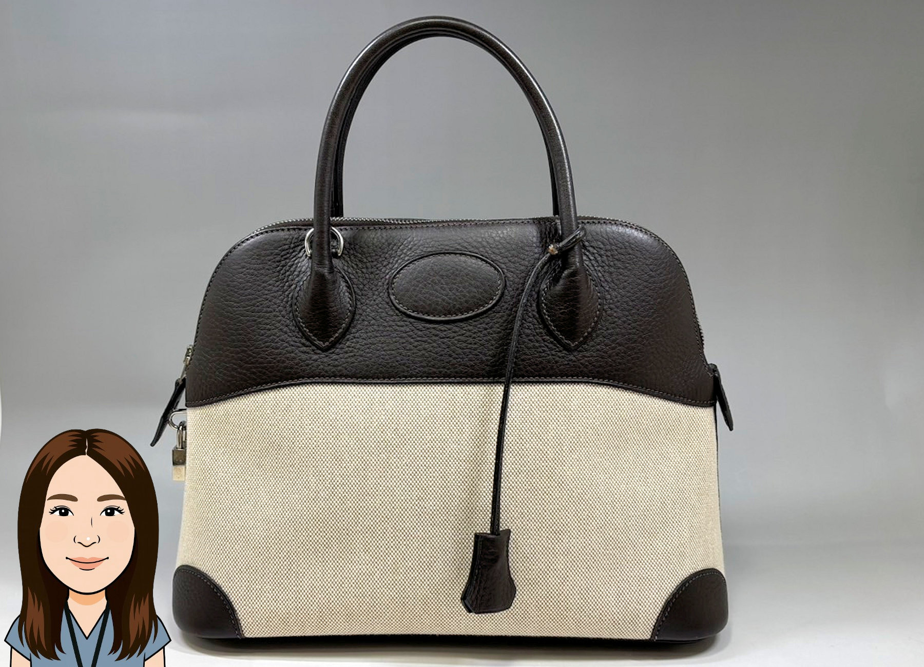 HERMES 【エルメス】 トリヨン×トワルアッシュ ボリード31 画像1