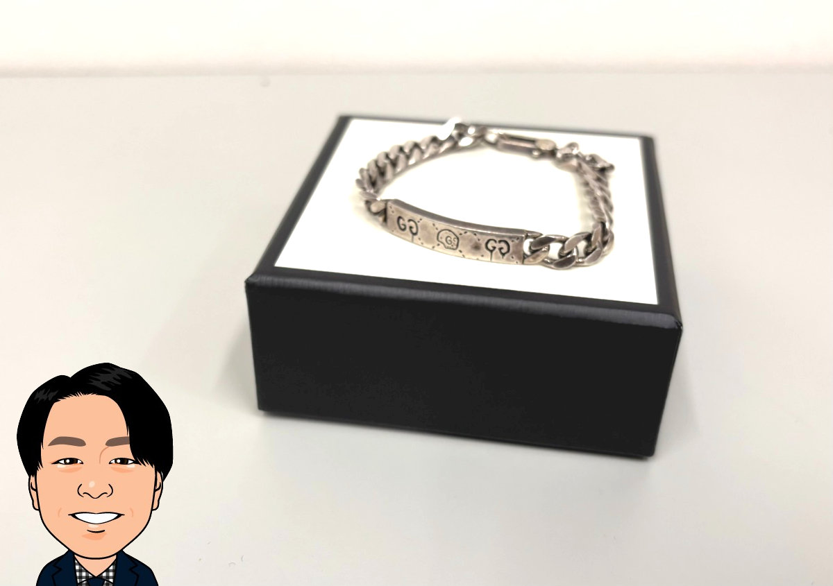GUCCI 【グッチ】 シルバー製 ゴースト ブレスレット 画像1