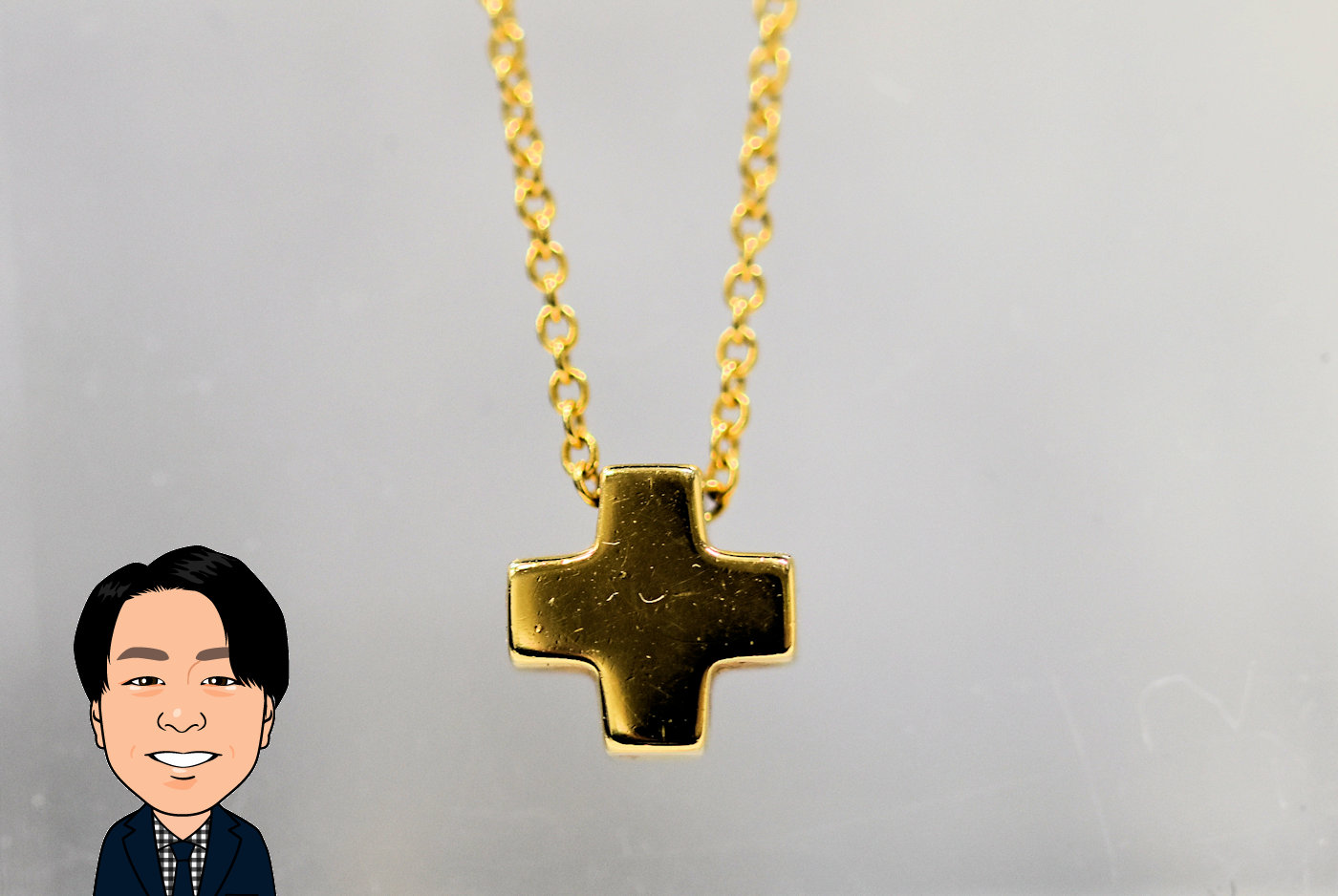 Tiffany 【ティファニー】 K18製 ローマンクロス ネックレス 画像1