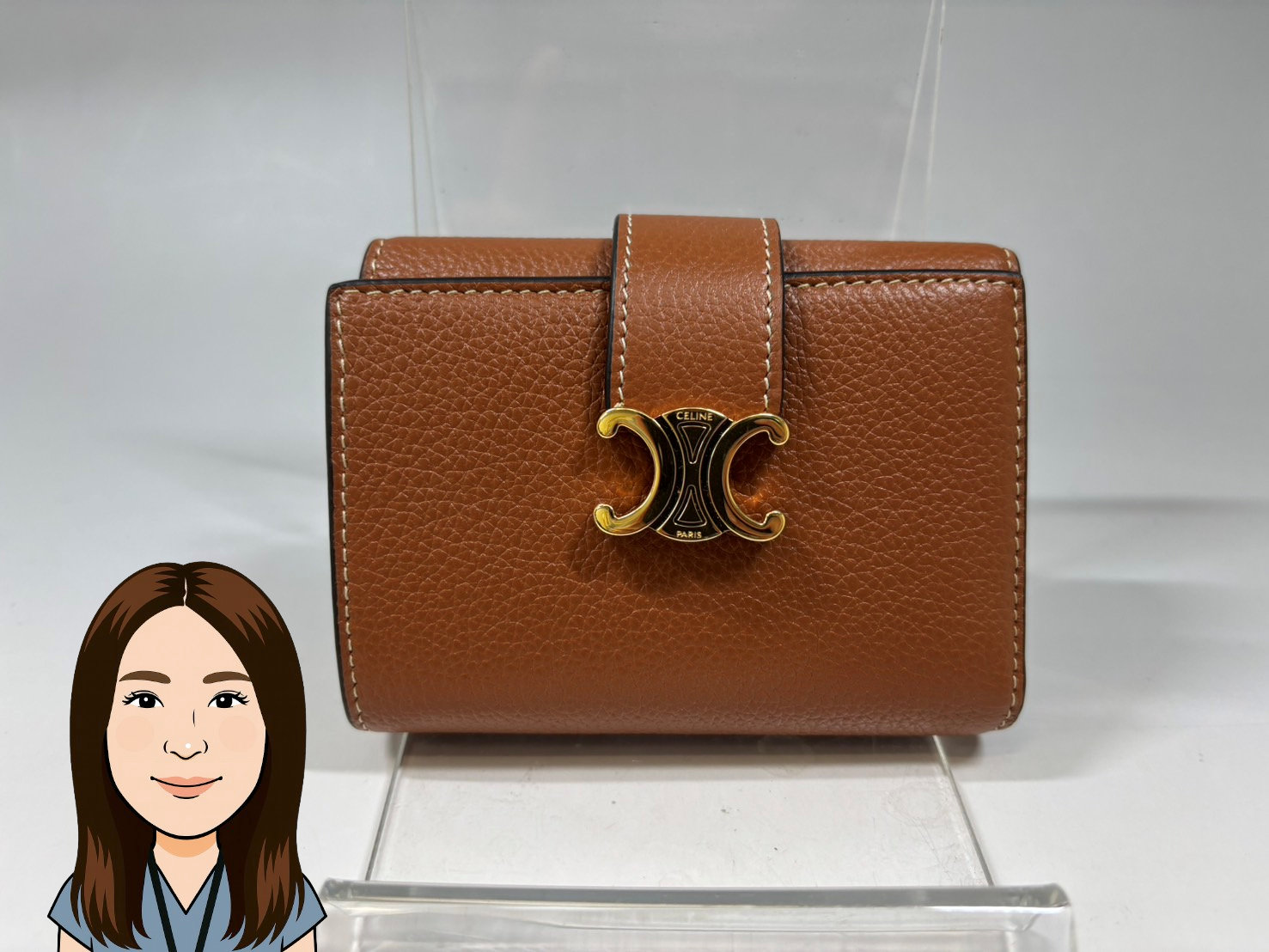 CELINE 【セリーヌ】 トリオンフ 三つ折り財布 画像1
