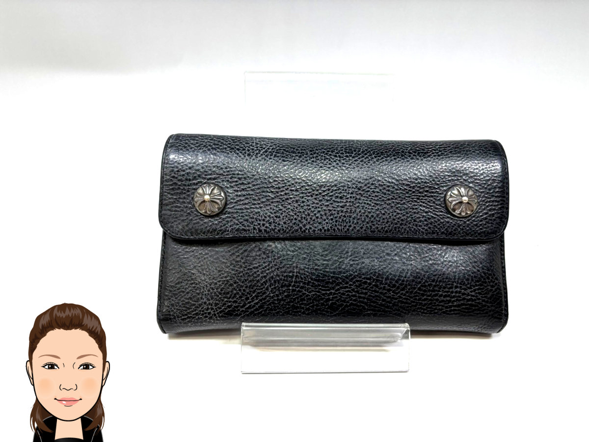CHROME HEARTS 【クロムハーツ】ウェーブウォレット 長財布 画像1