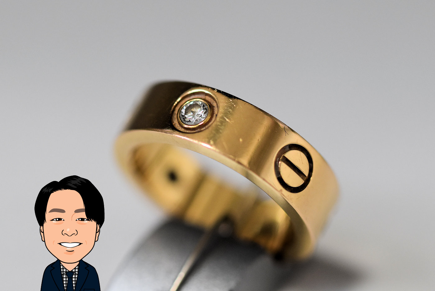 Cartier 【カルティエ】 K18PG ピンクゴールド ラブリング 3PD 画像1