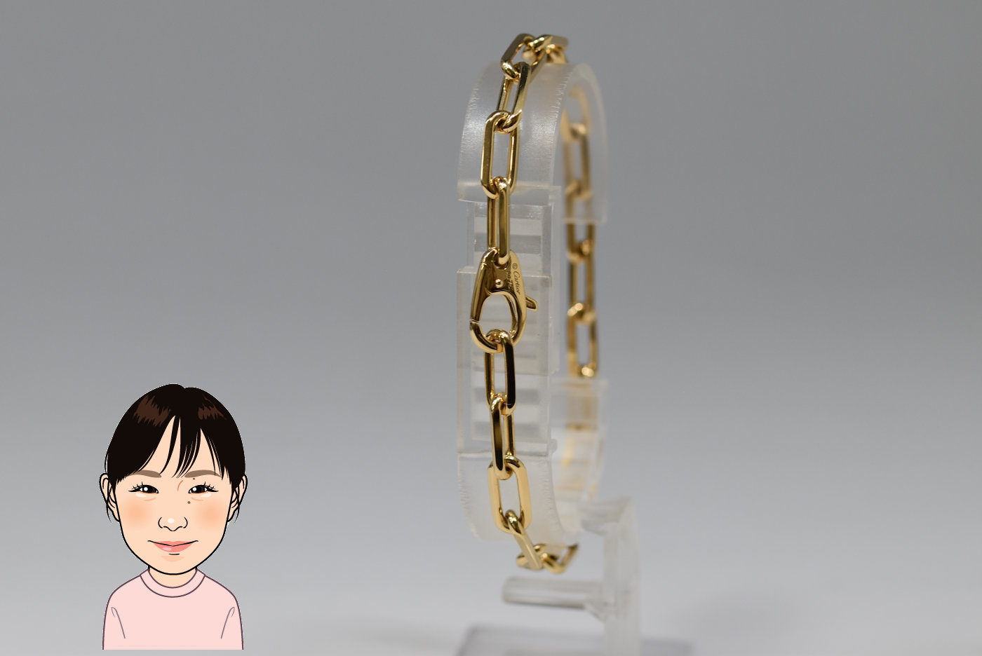 Cartier 【カルティエ】 K18 18金 サントス ブレスレット 画像1