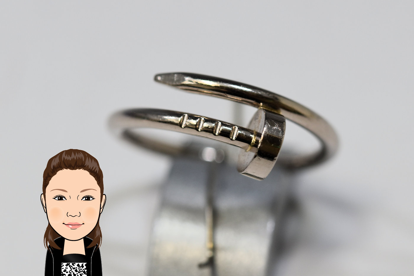 Cartier 【カルティエ】 K18WG ジュストアンクルリング 画像1