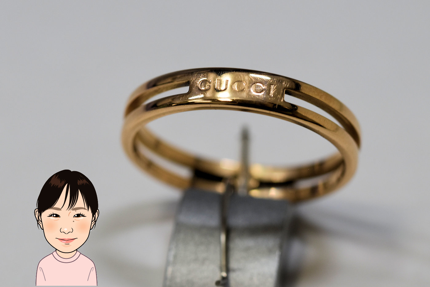 GUCCI 【グッチ】 K18PG インフィニティリング 画像1
