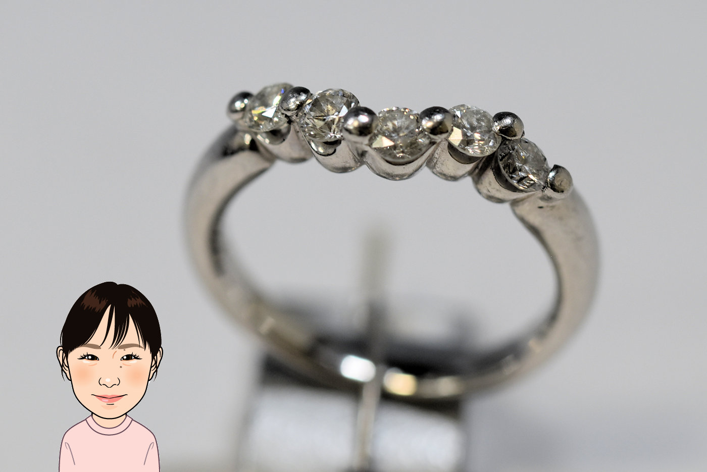 Pt900 【プラチナ】 ダイヤモンド 指輪 画像1